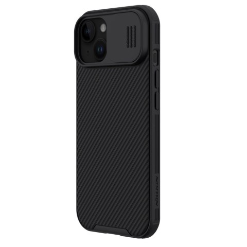 Pancerne etui Nillkin CamShield Pro Magnetic Case do iPhone 15 Plus z osłoną na aparat - czarne Pancerne etui Nillkin CamShield Pro Magnetic Case do iPhone 15 Plus z osłoną na aparat - czarne