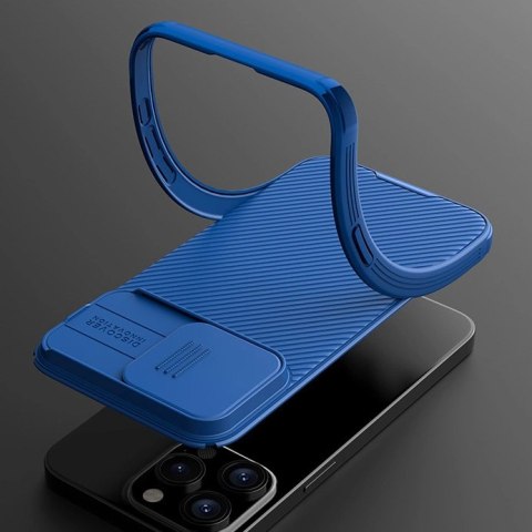 Pancerne etui Nillkin CamShield Pro Magnetic Case do iPhone 15 Pro Max z osłoną na aparat - fioletowe Pancerne etui Nillkin CamShield Pro Magnetic Case do iPhone 15 Pro Max z osłoną na aparat - fioletowe