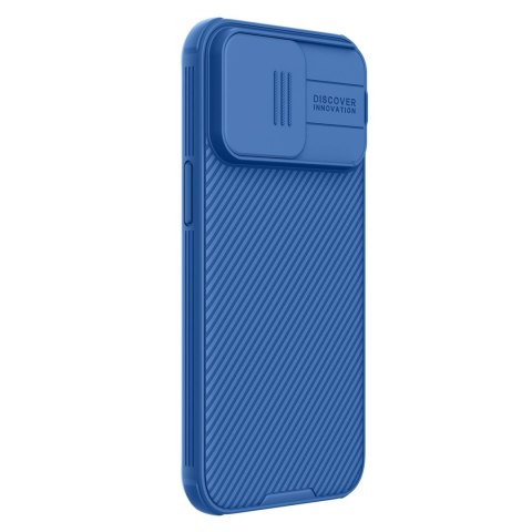 Pancerne etui Nillkin CamShield Pro Magnetic Case do iPhone 15 Pro z osłoną na aparat - niebieskie Pancerne etui Nillkin CamShield Pro Magnetic Case do iPhone 15 Pro z osłoną na aparat - niebieskie
