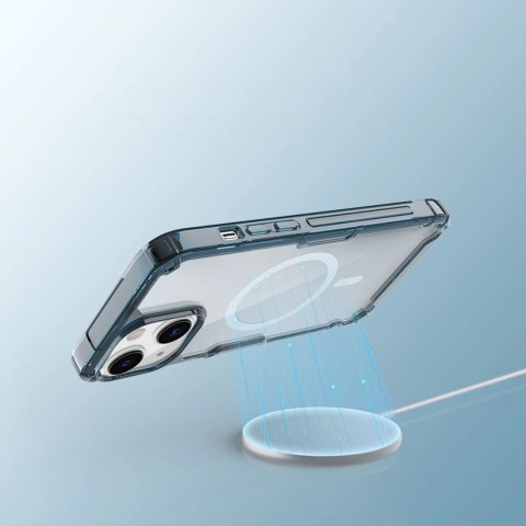 Pancerne etui z MagSafe Nillkin Nature Pro do iPhone 15 - niebieskie Pancerne etui z MagSafe Nillkin Nature Pro do iPhone 15 - niebieskie