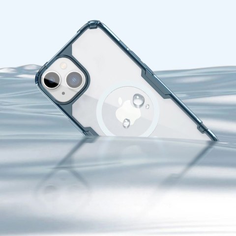Pancerne etui z MagSafe Nillkin Nature Pro do iPhone 15 - niebieskie Pancerne etui z MagSafe Nillkin Nature Pro do iPhone 15 - niebieskie