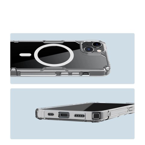 Pancerne etui z MagSafe Nillkin Nature Pro do iPhone 15 - niebieskie Pancerne etui z MagSafe Nillkin Nature Pro do iPhone 15 - niebieskie