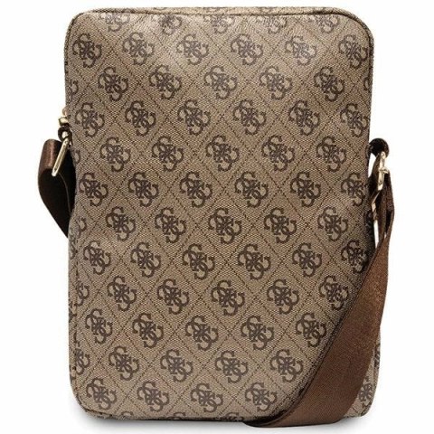 Torba Guess 4G Stripes na tablet 10" - brązowa