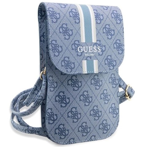Torebka Guess 4G Stripes - niebieska