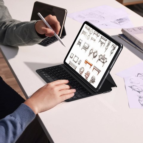 Etui Baseus Brilliance Series na iPad Air 4/5 10.9'' iPad Pro 11'' (2018/2020/2021/2022) + kabel USB-C - czarne Etui Baseus Brilliance Series na iPad Air 4/5 10.9'' iPad Pro 11'' (2018/2020/2021/2022) + kabel USB-C - czarne