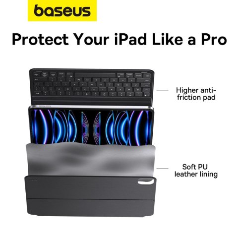 Etui Baseus Brilliance Series na iPad Air 4/5 10.9'' iPad Pro 11'' (2018/2020/2021/2022) + kabel USB-C - czarne Etui Baseus Brilliance Series na iPad Air 4/5 10.9'' iPad Pro 11'' (2018/2020/2021/2022) + kabel USB-C - czarne