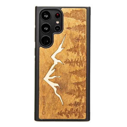 Etui Bewood Góry Imbuia drewniane na Samsung Galaxy S23 Ultra - jasnobrązowe Etui Bewood Góry Imbuia drewniane na Samsung Galaxy S23 Ultra - jasnobrązowe