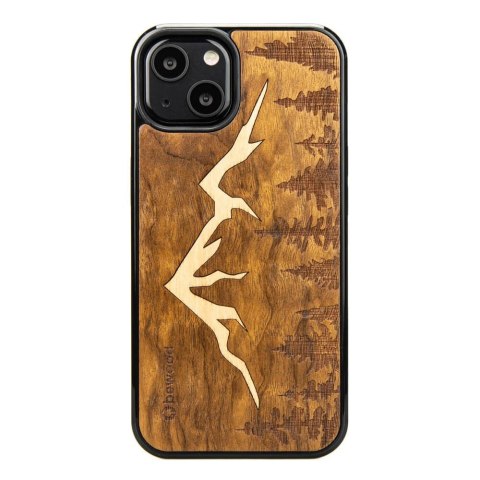 Etui Bewood Góry Imbuia drewniane na iPhone 13 - jasnobrązowe Etui Bewood Góry Imbuia drewniane na iPhone 13 - jasnobrązowe