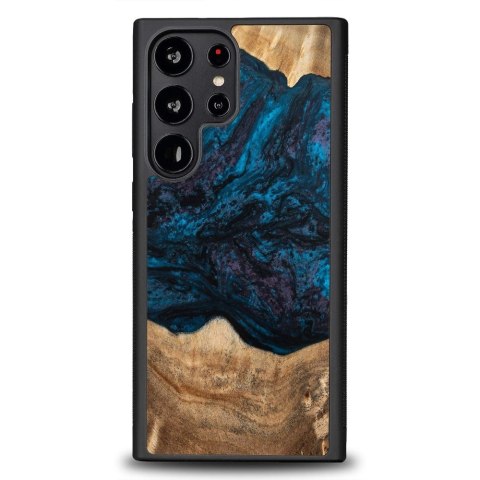 Etui Bewood Unique Neptun z drewna i żywicy na Samsung Galaxy S23 Ultra - granatowo-czarne Etui Bewood Unique Neptun z drewna i żywicy na Samsung Galaxy S23 Ultra - granatowo-czarne