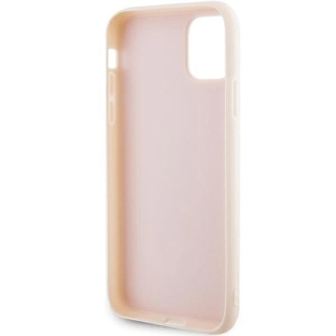 Etui Karl Lagerfeld 3D Rubber Glitter Logo na iPhone 11 / Xr - różowe Etui Karl Lagerfeld 3D Rubber Glitter Logo na iPhone 11 / Xr - różowe