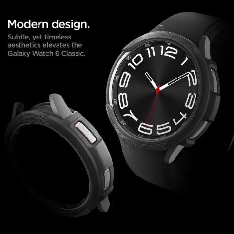 Etui Spigen Liquid Air na Samsung Galaxy Watch 6 Classic (47 mm) - czarny mat Etui Spigen Liquid Air na Samsung Galaxy Watch 6 Classic (47 mm) - czarny mat