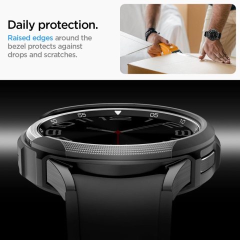 Etui Spigen Liquid Air na Samsung Galaxy Watch 6 Classic (47 mm) - czarny mat Etui Spigen Liquid Air na Samsung Galaxy Watch 6 Classic (47 mm) - czarny mat