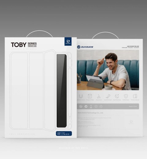 Etui z klapką podstawką Dux Ducis Toby do Samsung Galaxy Tab S9 FE - czarne