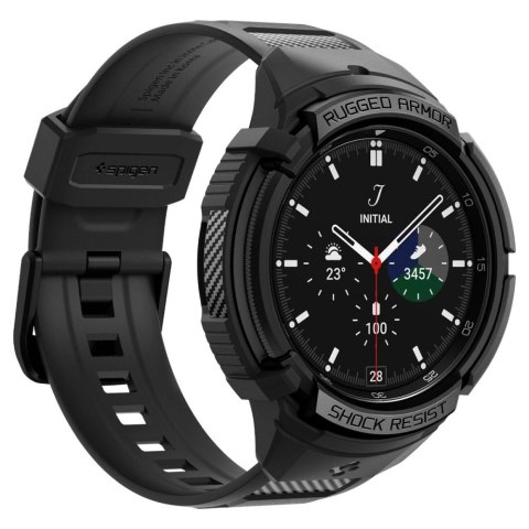 Etui z paskiem Spigen Rugged Armor Pro na Samsung Galaxy Watch 6 Classic (47 mm) - czarne Etui z paskiem Spigen Rugged Armor Pro na Samsung Galaxy Watch 6 Classic (47 mm) - czarne