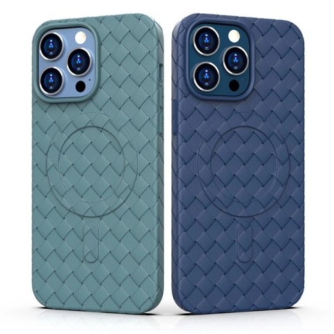Plecione etui MagSafe Woven Case do iPhone 13 - fioletowe Plecione etui MagSafe Woven Case do iPhone 13 - fioletowe
