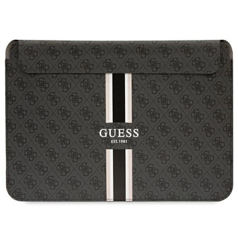 Pokrowiec Guess 4G Printed Stripes na laptopa 16" - czarny