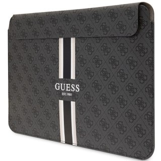 Pokrowiec Guess 4G Printed Stripes na laptopa 16" - czarny