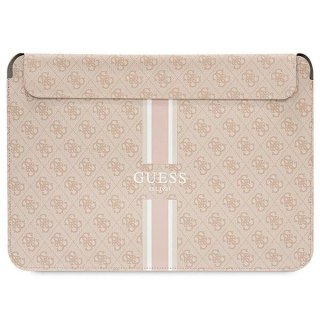 Pokrowiec Guess 4G Printed Stripes na laptopa 16" - różowy