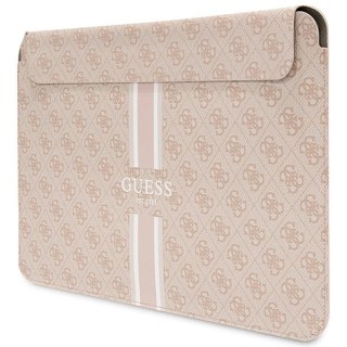 Pokrowiec Guess 4G Printed Stripes na laptopa 16" - różowy