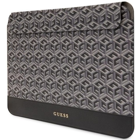 Pokrowiec Guess GCube Stripes na laptopa 16" - czarny Pokrowiec Guess GCube Stripes na laptopa 16" - czarny