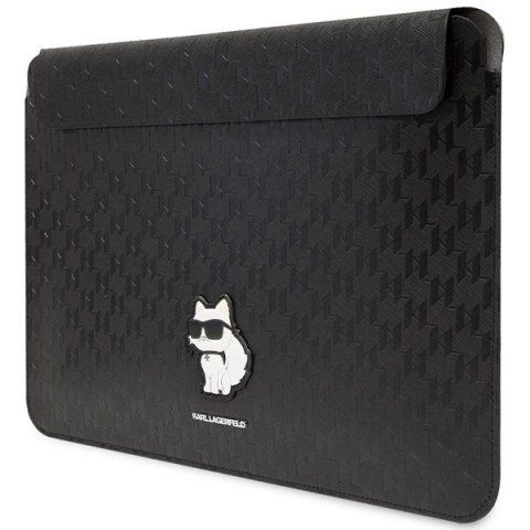 Pokrowiec Karl Lagerfeld Saffiano Monogram Choupette na laptopa 14" - czarny Pokrowiec Karl Lagerfeld Saffiano Monogram Choupette na laptopa 14" - czarny