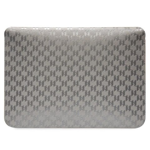 Pokrowiec Karl Lagerfeld Saffiano Monogram Choupette na laptopa 14" - srebrny Pokrowiec Karl Lagerfeld Saffiano Monogram Choupette na laptopa 14" - srebrny