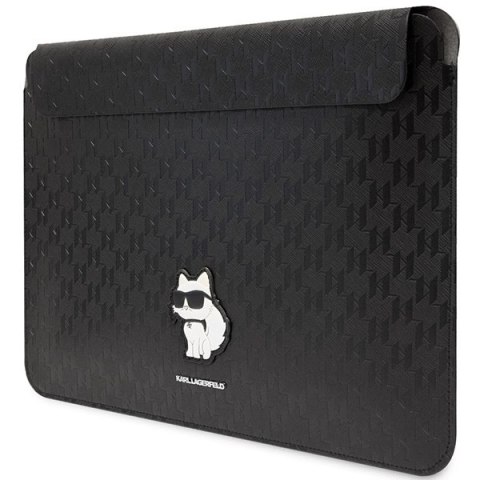 Pokrowiec Karl Lagerfeld Saffiano Monogram Choupette na laptopa 16" - czarny Pokrowiec Karl Lagerfeld Saffiano Monogram Choupette na laptopa 16" - czarny