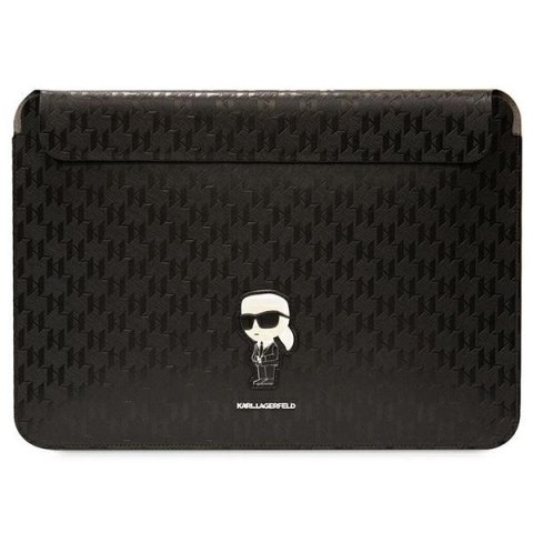 Pokrowiec Karl Lagerfeld Saffiano Monogram Ikonik na laptopa 14" - czarny Pokrowiec Karl Lagerfeld Saffiano Monogram Ikonik na laptopa 14" - czarny