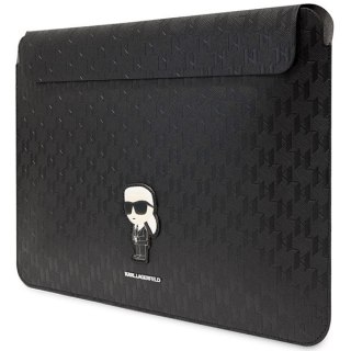 Pokrowiec Karl Lagerfeld Saffiano Monogram Ikonik na laptopa 14" - czarny