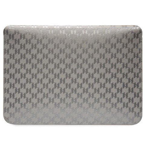 Pokrowiec Karl Lagerfeld Saffiano Monogram Ikonik na laptopa 14" - srebrny Pokrowiec Karl Lagerfeld Saffiano Monogram Ikonik na laptopa 14" - srebrny