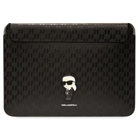 Pokrowiec Karl Lagerfeld Saffiano Monogram Ikonik na laptopa 16" - czarny Pokrowiec Karl Lagerfeld Saffiano Monogram Ikonik na laptopa 16" - czarny