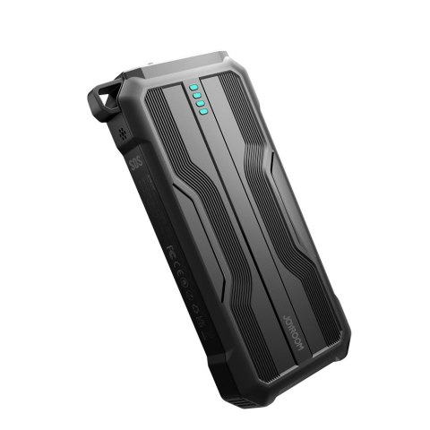 Powerbank 10000mAh Joyroom JR-L016 z wbudowanymi kablami USB-C/micro USB/Lightning - czarny Powerbank 10000mAh Joyroom JR-L016 z wbudowanymi kablami USB-C/micro USB/Lightning - czarny