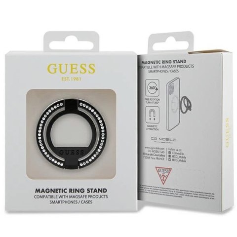 Uchwyt Guess MagSafe Ring Rhinestone - czarny