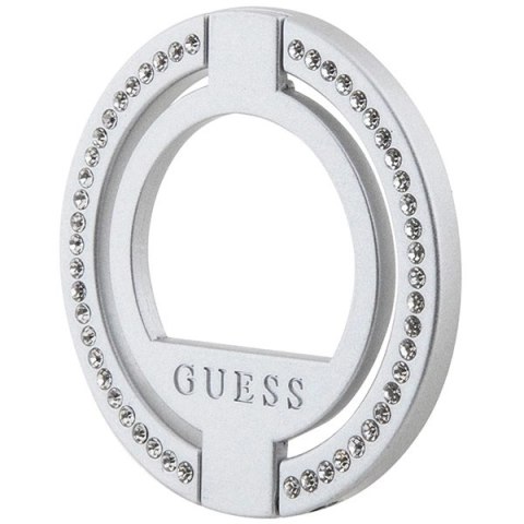 Uchwyt Guess MagSafe Ring Rhinestone - srebrny