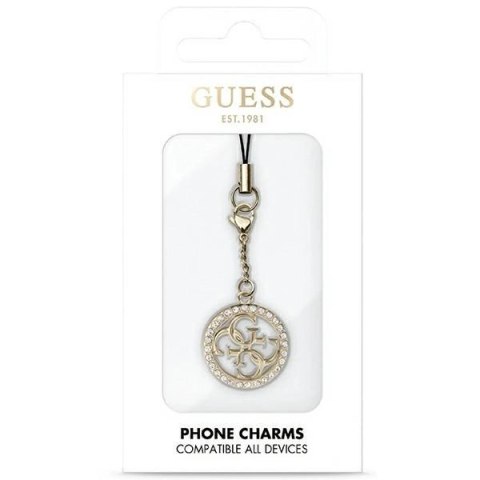 Zawieszka Guess 4G Rhinestone Charm - złota