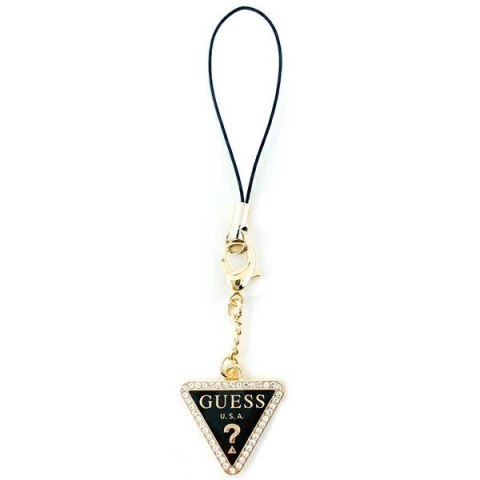 Zawieszka Guess Triangle Diamond Charm with Rhinestones - złoto-czarna
