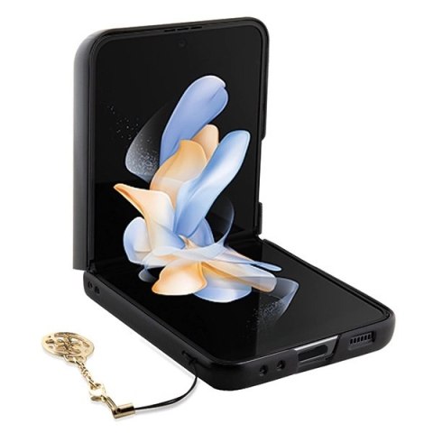 Etui Guess 4G Charms Collection na Samsung Galaxy Z Flip 5 - brązowe
