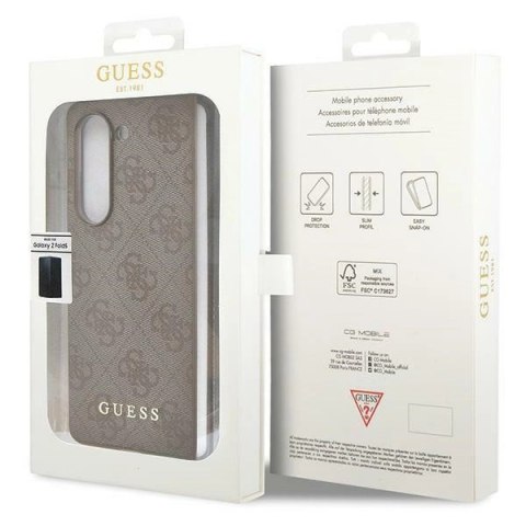Etui Guess 4G Charms Collection na Samsung Galaxy Z Fold 5 - brązowe
