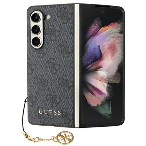 Etui Guess 4G Charms Collection na Samsung Galaxy Z Fold 5 - szare
