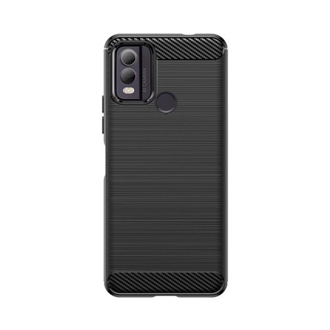 Etui silikonowe Carbon Case do Nokia C22 - czarne Etui silikonowe Carbon Case do Nokia C22 - czarne