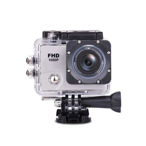Kamera sportowa DV2400 Full HD Wi-Fi 12Mpx wodoodporna szerokokątna + akcesoria - biała Kamera sportowa DV2400 Full HD Wi-Fi 12Mpx wodoodporna szerokokątna + akcesoria - biała