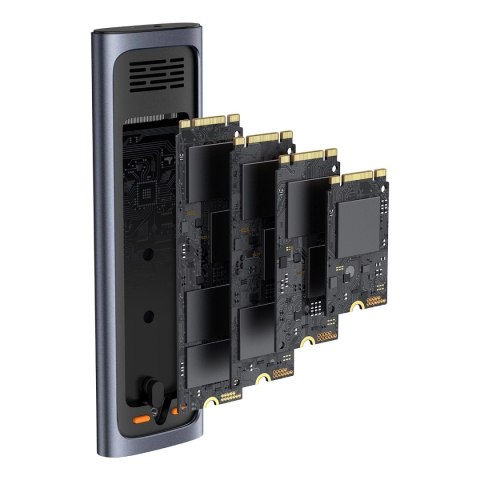 Kieszeń na dysk SSD Baseus FlyJoy Series M.2 NVMe 10 Gb/s - szara Kieszeń na dysk SSD Baseus FlyJoy Series M.2 NVMe 10 Gb/s - szara