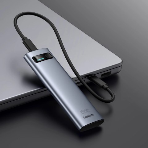 Kieszeń na dysk SSD Baseus FlyJoy Series M.2 NVMe 10 Gb/s - szara Kieszeń na dysk SSD Baseus FlyJoy Series M.2 NVMe 10 Gb/s - szara