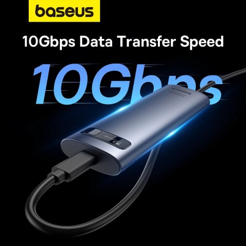 Kieszeń na dysk SSD Baseus FlyJoy Series M.2 NVMe 10 Gb/s - szara Kieszeń na dysk SSD Baseus FlyJoy Series M.2 NVMe 10 Gb/s - szara