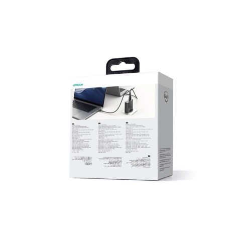 Ładowarka GaN UK Joyroom JR-TCG05UK 140W 3x USB-C USB-A + kabel USB-C / USB-C 240W 1.2m
