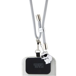 Pasek do telefonu Karl Lagerfeld CBDY Cord - szary