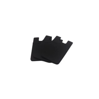 Samoprzylepne etui na karty na tył telefonu - czarne