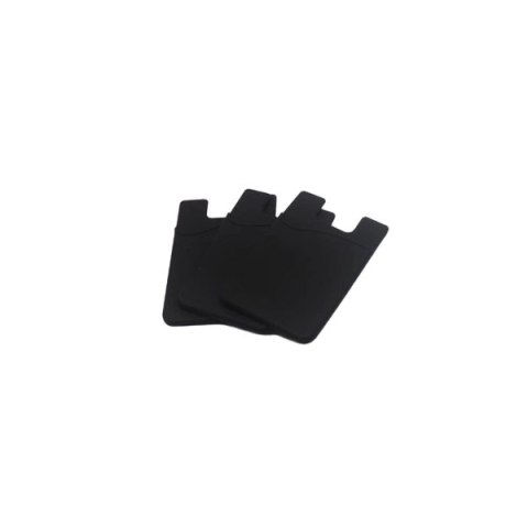 Samoprzylepne etui na karty na tył telefonu - czarne