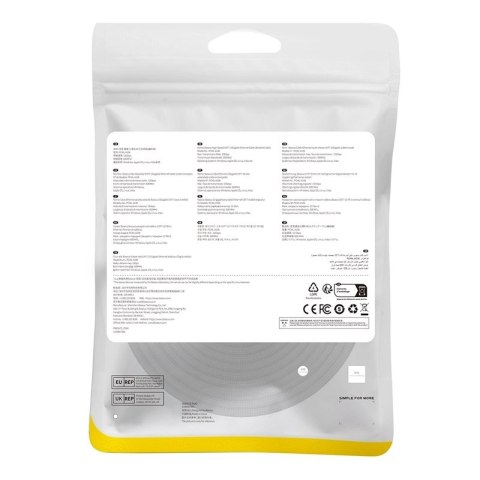 Baseus szybki kabel internetowy RJ45 cat.7 10Gbps 25m pleciony czarny Baseus szybki kabel internetowy RJ45 cat.7 10Gbps 25m pleciony czarny