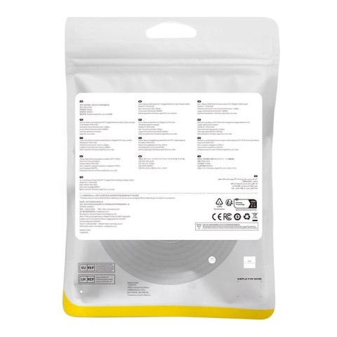 Baseus szybki kabel internetowy RJ45 cat.7 10Gbps 8m pleciony czarny Baseus szybki kabel internetowy RJ45 cat.7 10Gbps 8m pleciony czarny